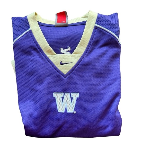 Nike Dri-Fit Authentic Washington Huskies Purple Graphic Logo Tee Men's Size L - Picture 3 of 14